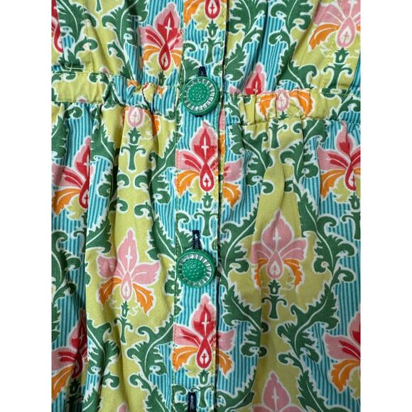 Matilda Jane Green Acres Tunic Top Womens Size Large 3/4 Sleeve Floral Cottage - Picture 5 of 12